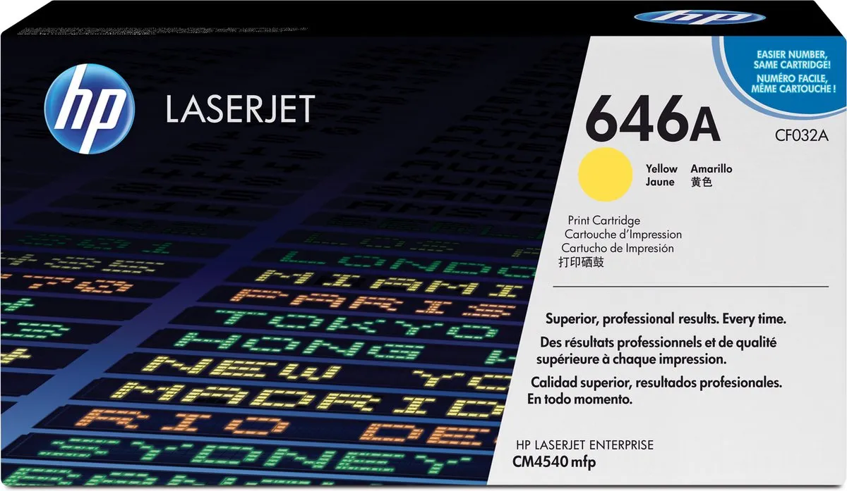 HP CF032A 646A Tonercartridge Geel - 12.500 pagina's