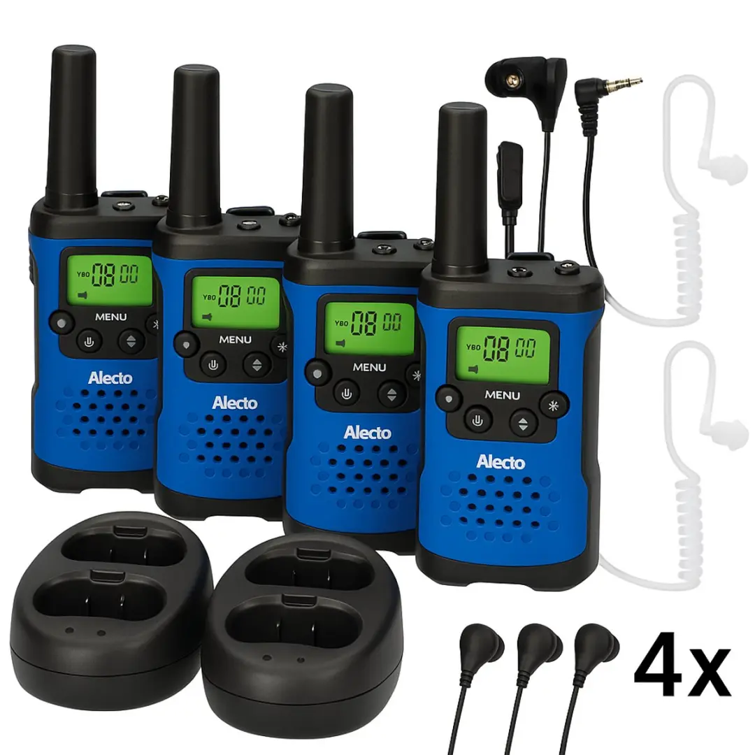 Alecto Quattro FR175QUATTRO+4EAROPHONES Walkie Talkies