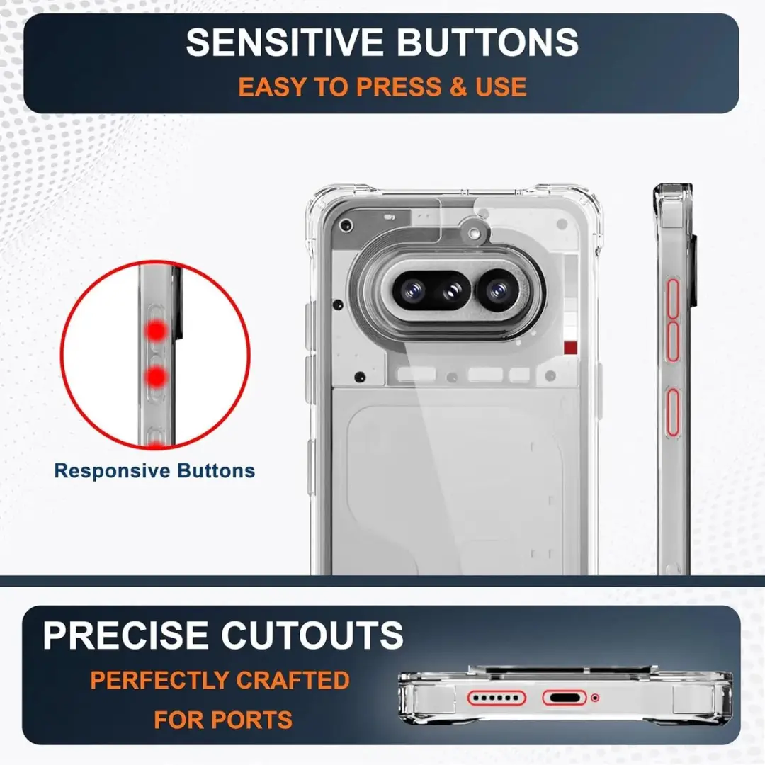 Selected Transparant Hoesje Nothing Phone (4a) - Shockproof TPU