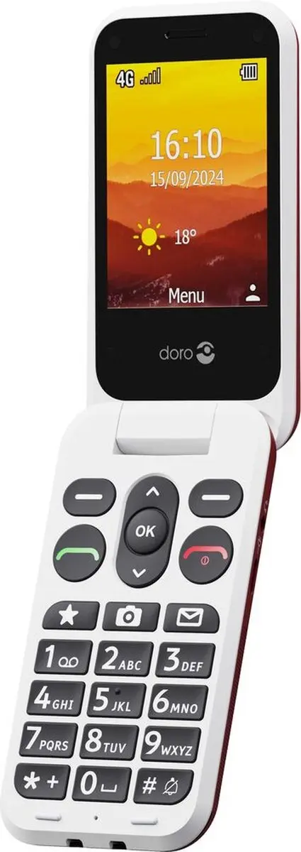 Doro L20 GSM Telefoon - 35dB Versterking - Rood
