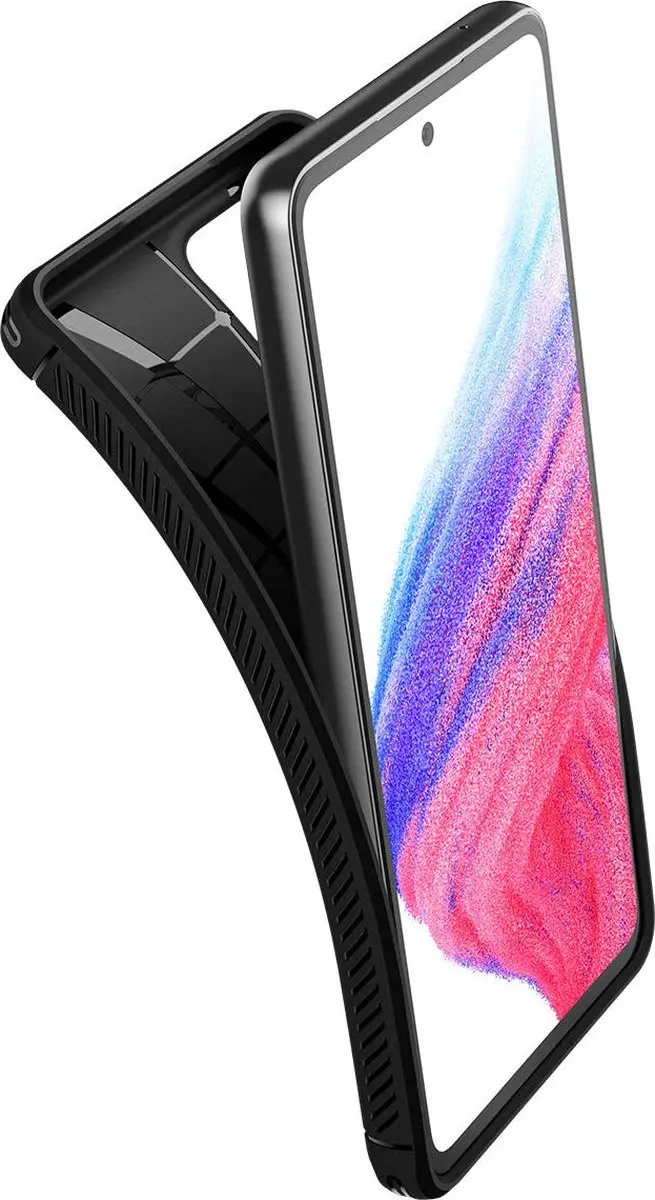 Spigen Rugged Armor ACS04159 Hoesje - Samsung Galaxy A53 - Zwart