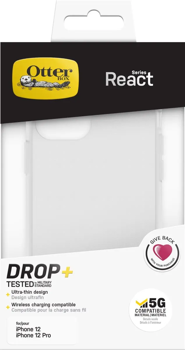OtterBox React 77-65275 Telefoonhoesje - iPhone 12 Pro - Transparant
