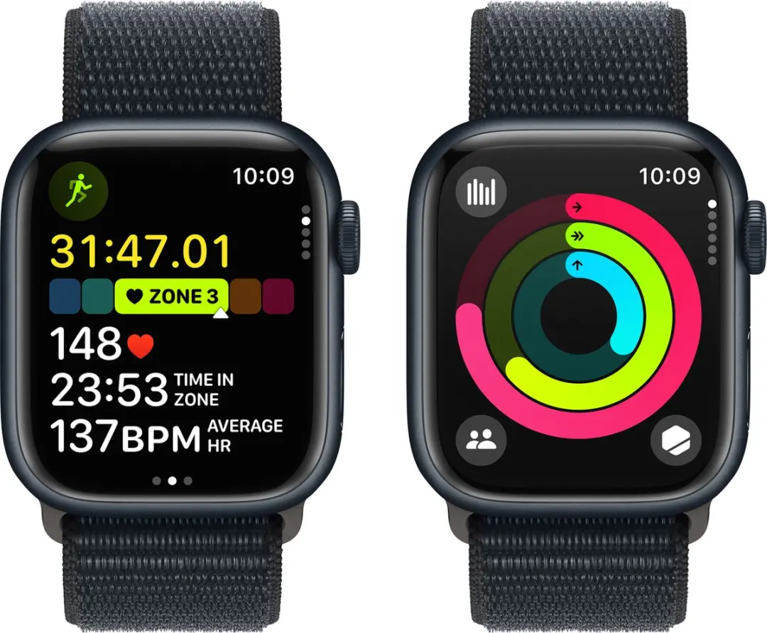Apple Watch Series 9 GPS + Cellular 41mm - Middernacht Aluminium