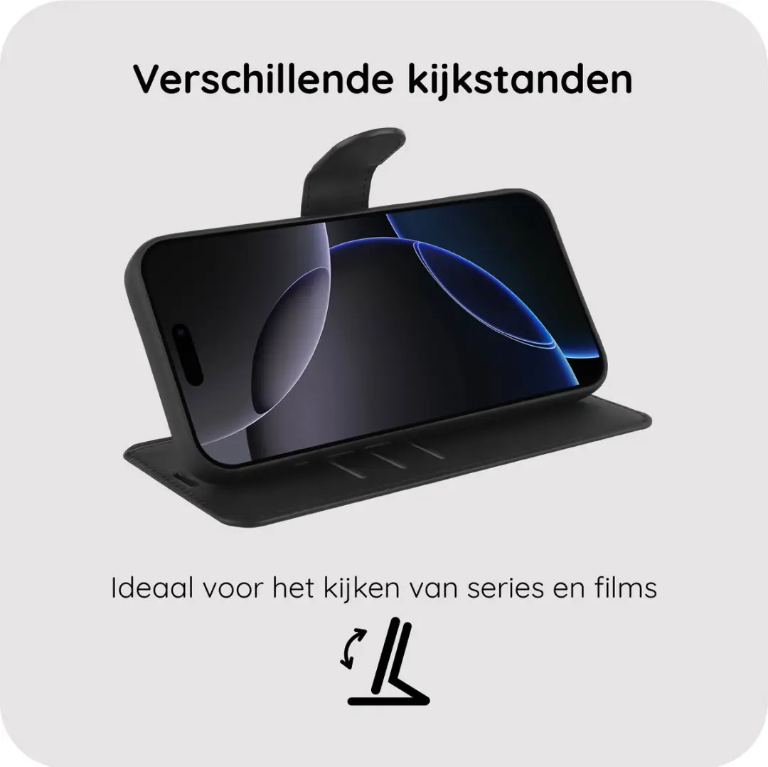 Just in Case iPhone 17 Pro Max Hoesje MAP2938PW1 - Pasjeshouder - Zwart