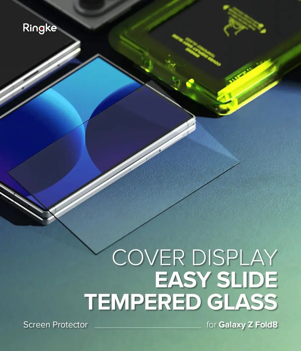Ringke Screenprotector Samsung Galaxy Z Fold8 - 9H Tempered Glass - 2 Stuks - afbeelding 6 van 6