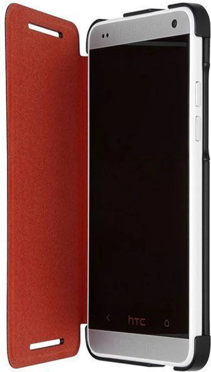 HTC HC C850 One Mini Hoesje - 99H11216-00 - Rood/Grijs