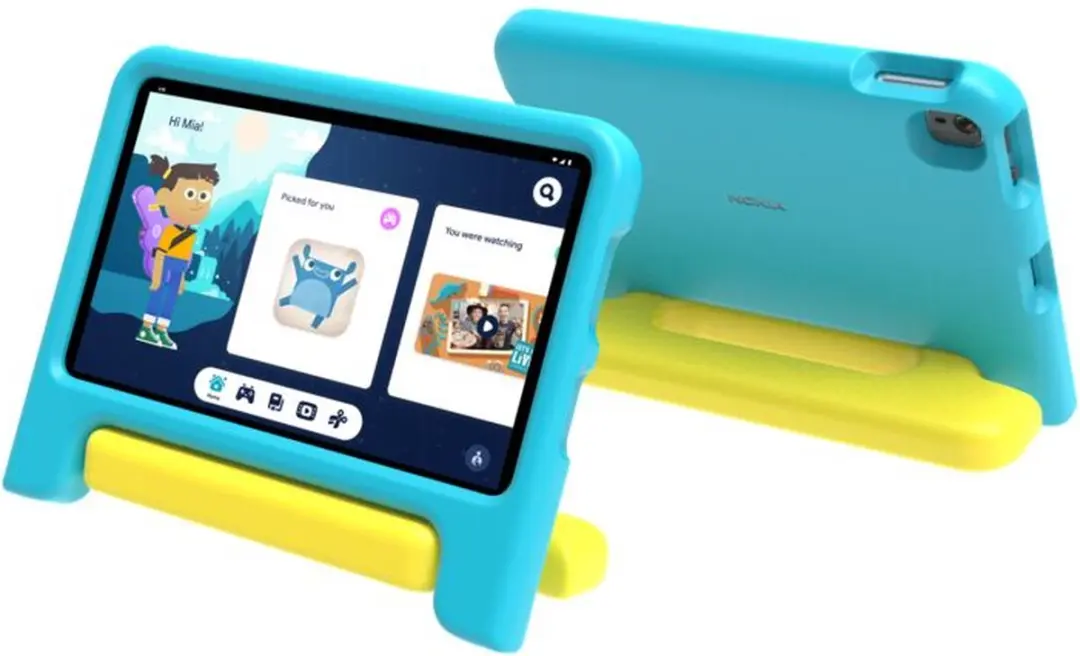 Nokia T10 Kindertablet - Blauw/Geel - 8" - 32GB