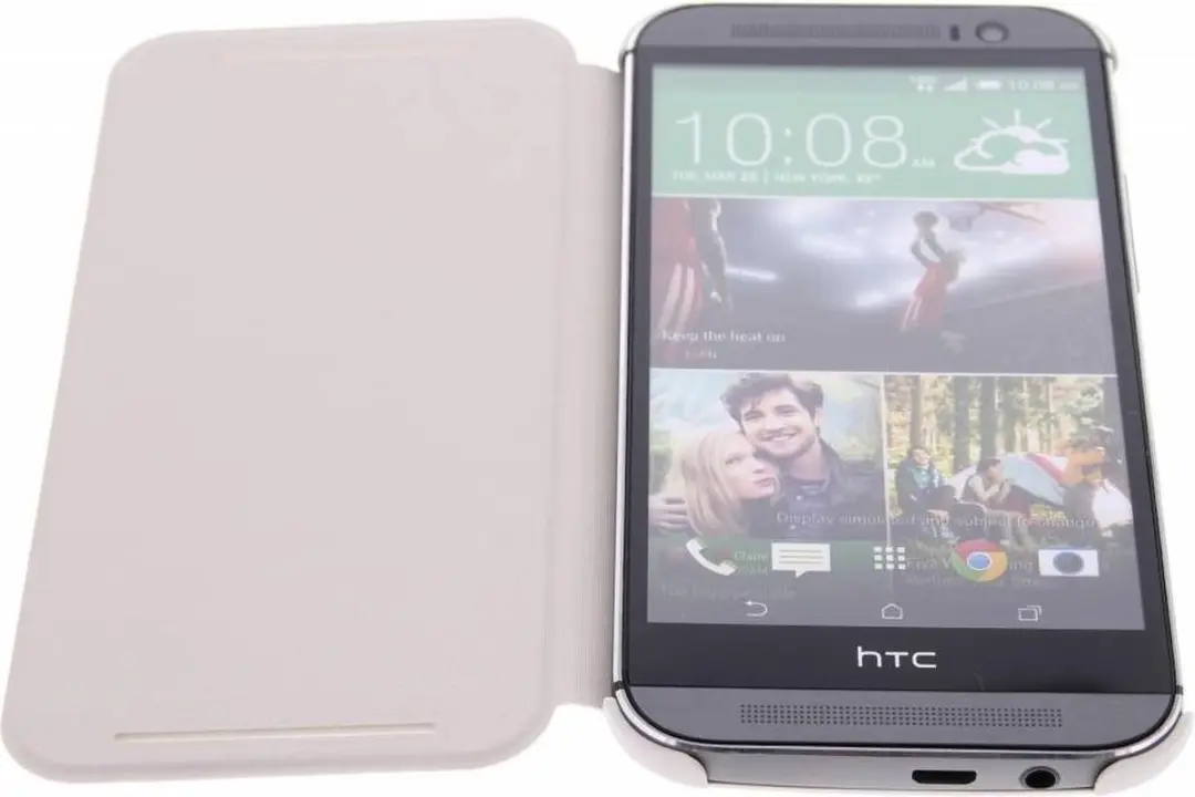 HTC HC V941 Flip Case - HTC One M8 - Wit - afbeelding 6 van 6
