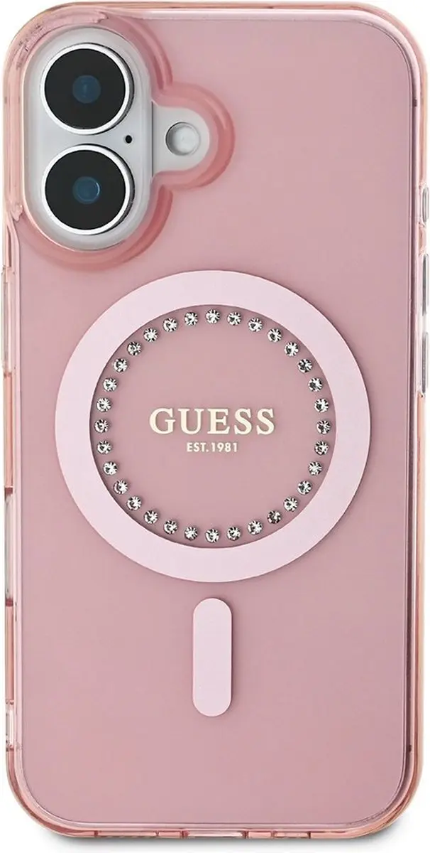 GUESS IML Hoesje iPhone 16 - Roze - MagSafe - afbeelding 6 van 6