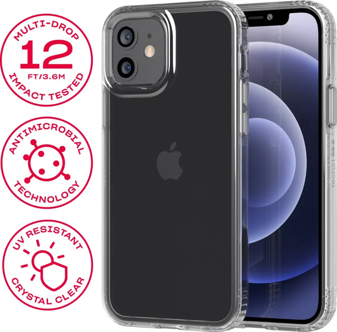 Tech21 Evo Clear iPhone 12/12 Pro Hoesje T21-8379
