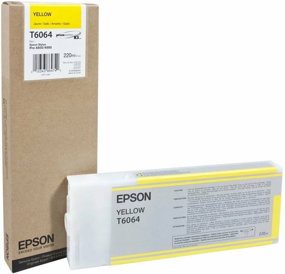 Epson T6064 Inktcartridge Geel - 220ml