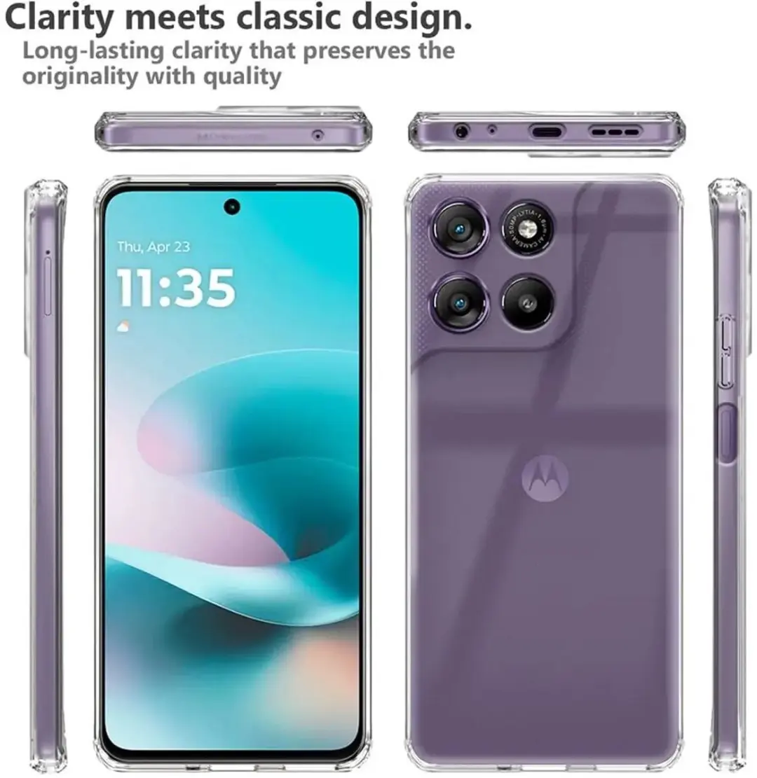 Selected Transparant TPU Hoesje Motorola Moto G57 - afbeelding 6 van 6