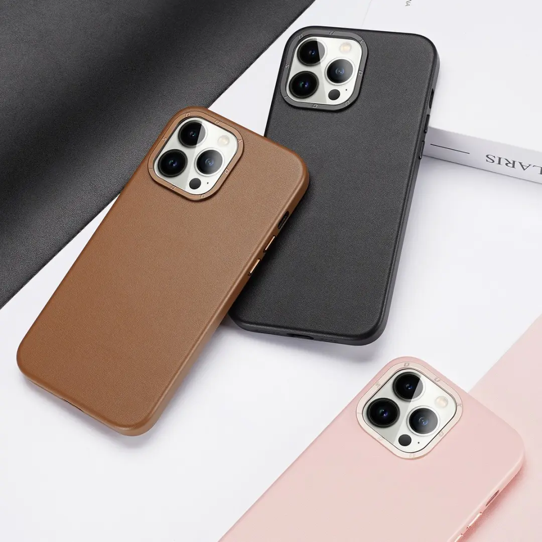 Dux Ducis Grit Apple Hoesje iPhone 14 Pro Max - Bruin
