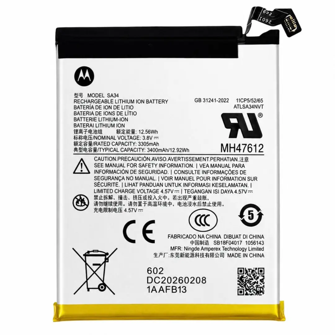 Motorola Razr 70 Plus SA34 Batterij 3400mAh
