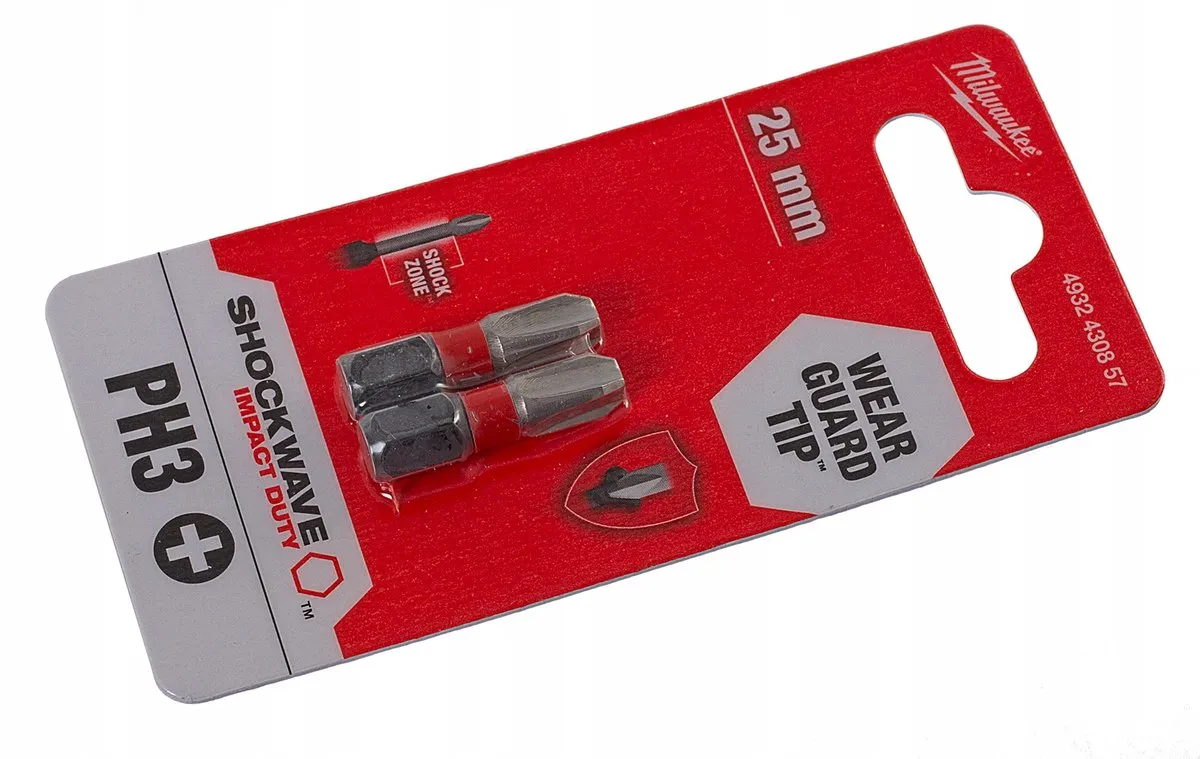Milwaukee PH3 25mm Slagbit - 2 Stuks