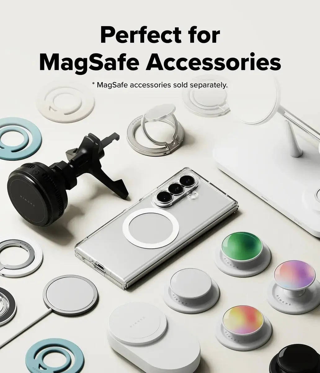 Ringke Fusion Magnetic Hoesje Samsung Galaxy Z Fold8 Ultra - Transparant