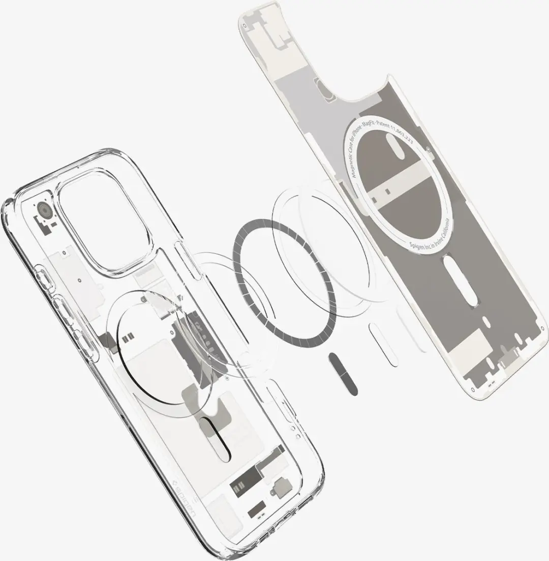 Spigen Ultra Hybrid Zero One ACS08381 iPhone 16 Pro Max Hoes - Titanium/Wit