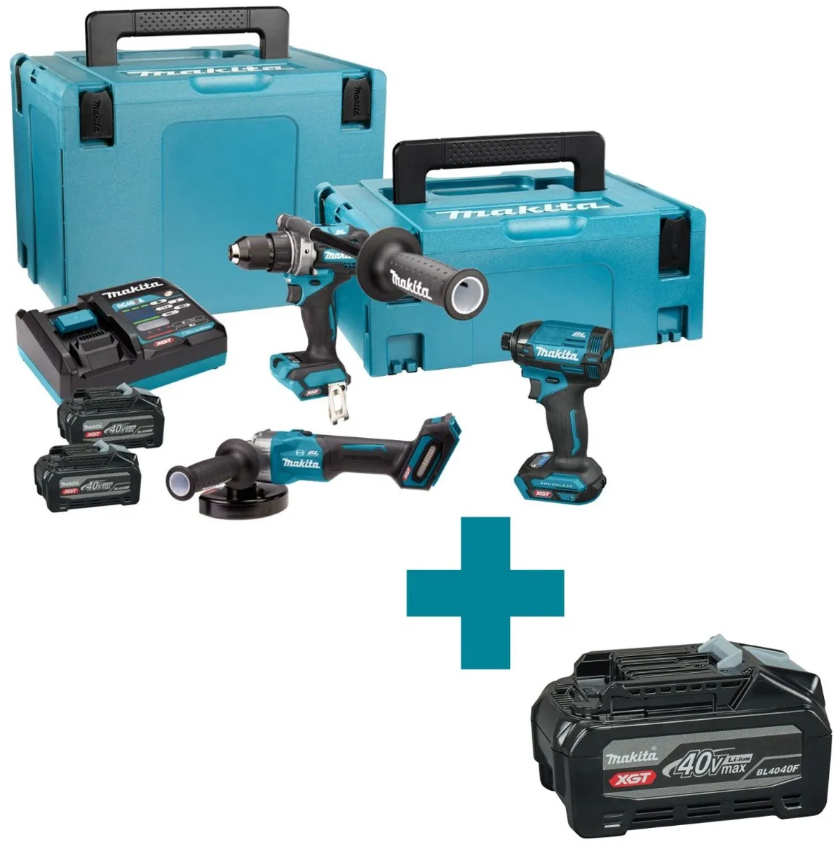Makita DK400NX XGT Accu Combiset - 3-delig - 3x Accu