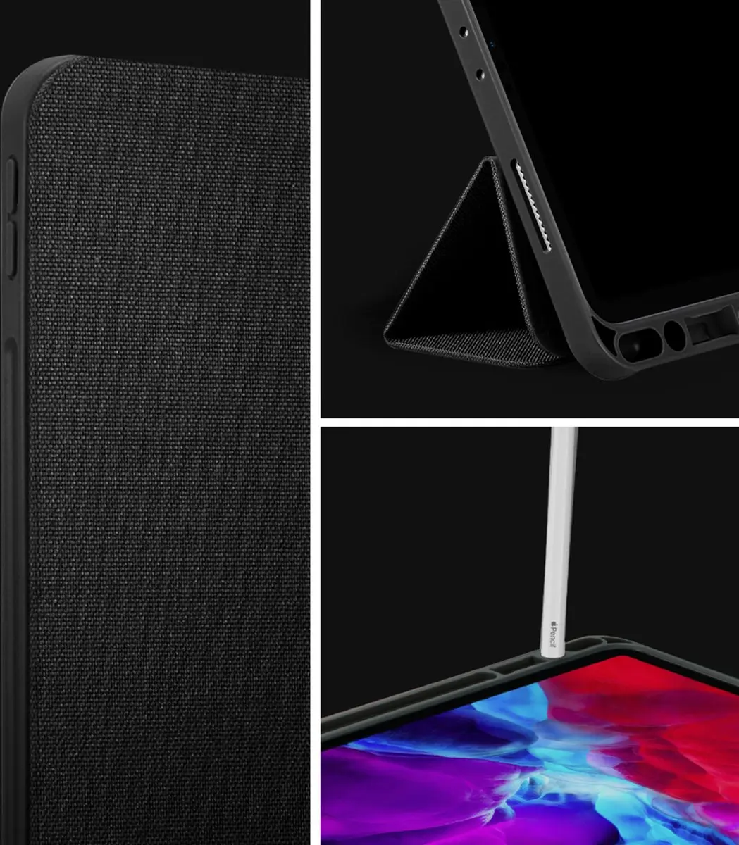 Spigen Urban Fit ACS01054 Hoes iPad Pro 11 - Zwart - afbeelding 2 van 6