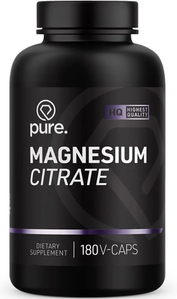 Pure Magnesium Citraat 180 Vegan Capsules - 0,137 kg