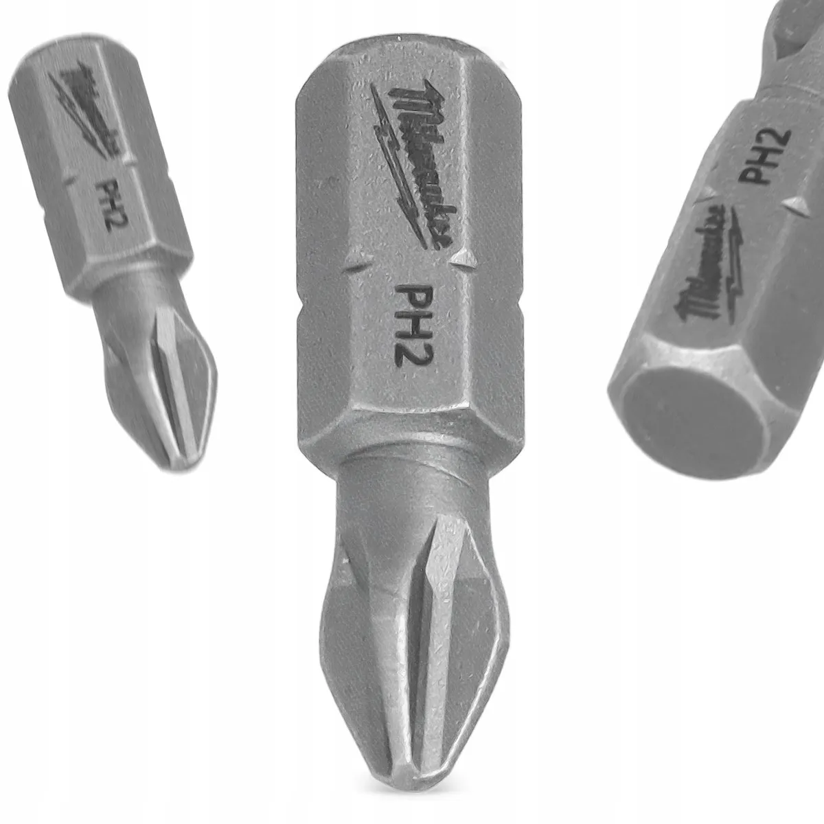 Milwaukee PH2 Bit Schroef 25mm Magnetisch - 2 Stuks