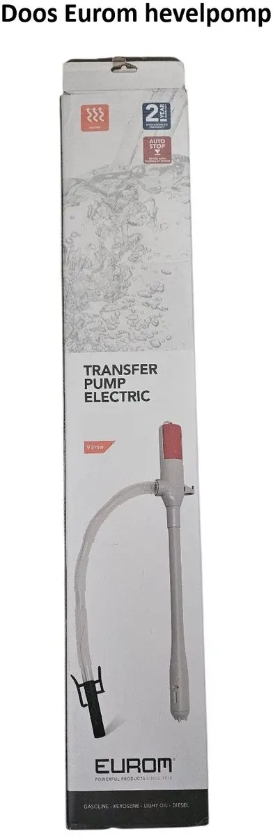 Eurom Elektrische Hevelpomp Autostop - 31mm - Wit/Grijs
