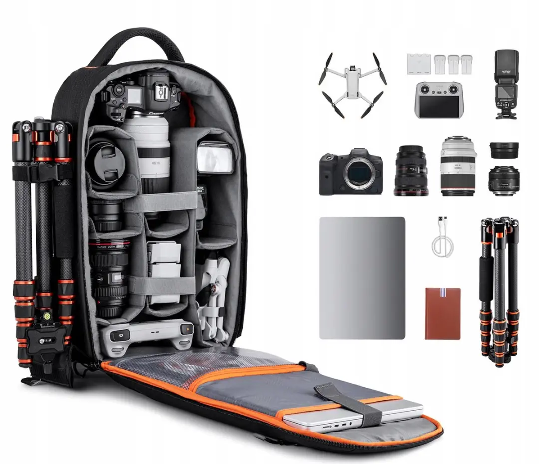 K&F Concept KF13.140 Camerarugzak 18L - Zwart