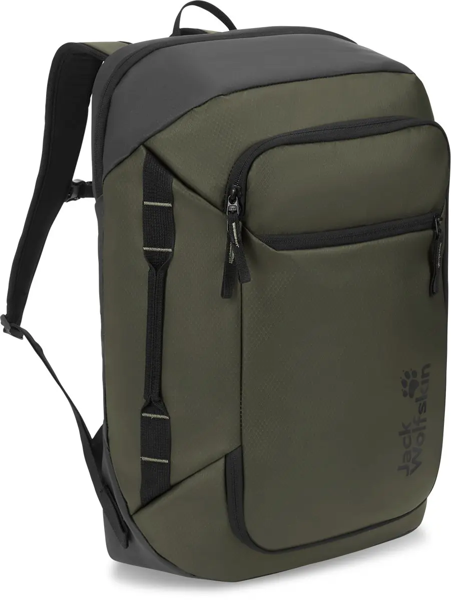 Jack Wolfskin Tecton 30 Rugzak 55cm - 52.5cm Laptopvak - Rich Olive - afbeelding 6 van 6