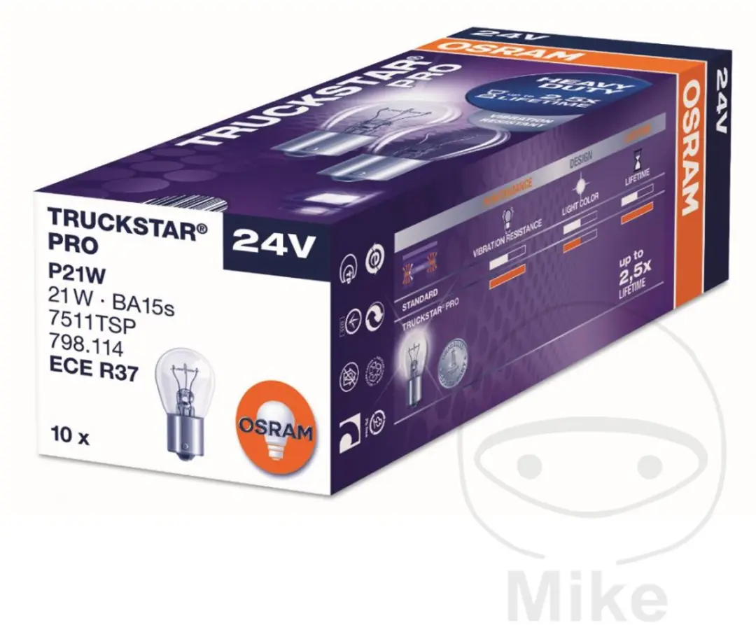 Osram TruckStar PRO P21W 24V BA15S