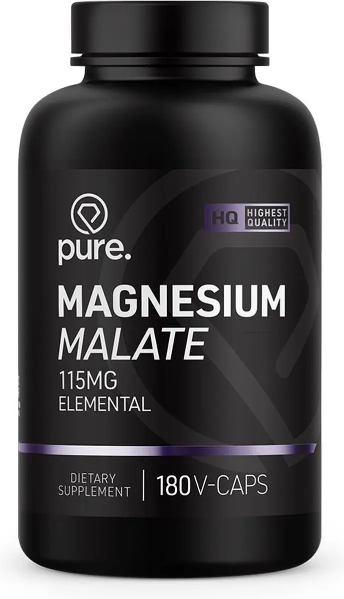 Pure Magnesium Malate 115mg - 180 V-caps