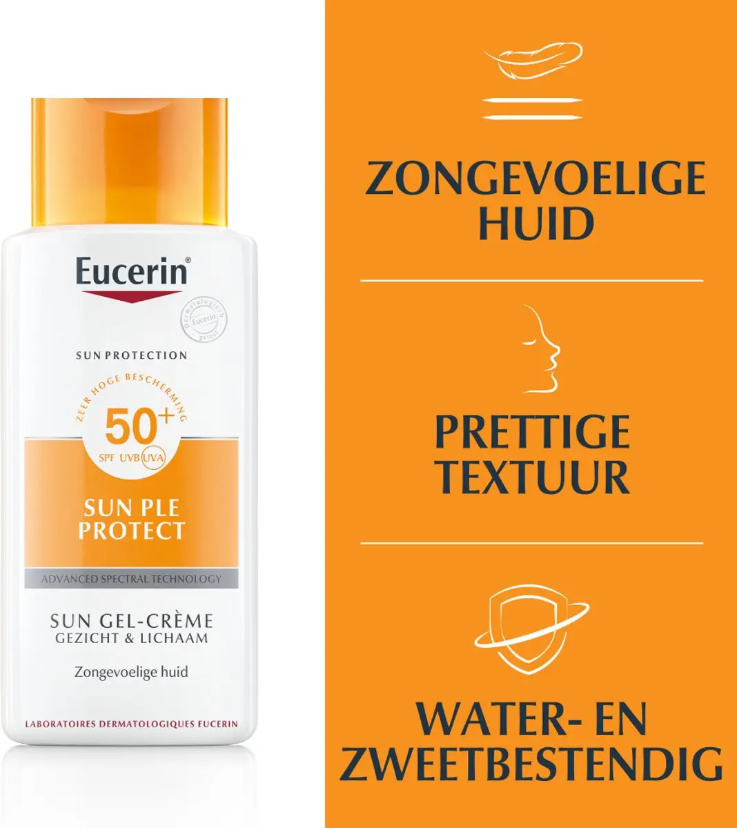 Eucerin Sun PLE Protect Zonnebrand Gel-Crème SPF 50 - 150ml - afbeelding 6 van 6