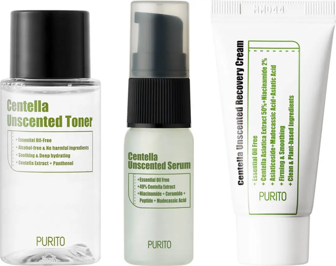 Purito Wonder Releaf Centella Mini Kit - 3 Stuks