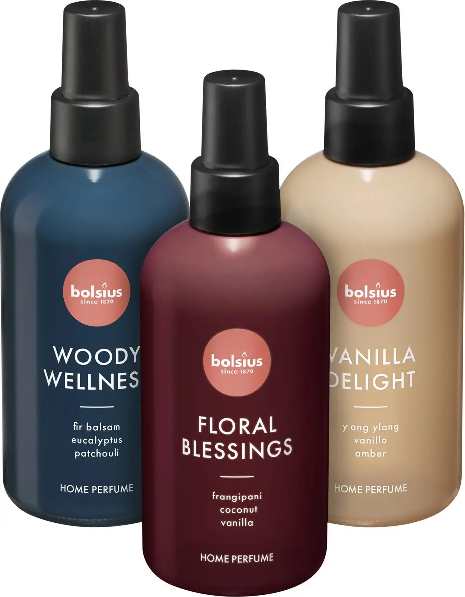 Bolsius Huisparfum Floral Blessings 3x225ml