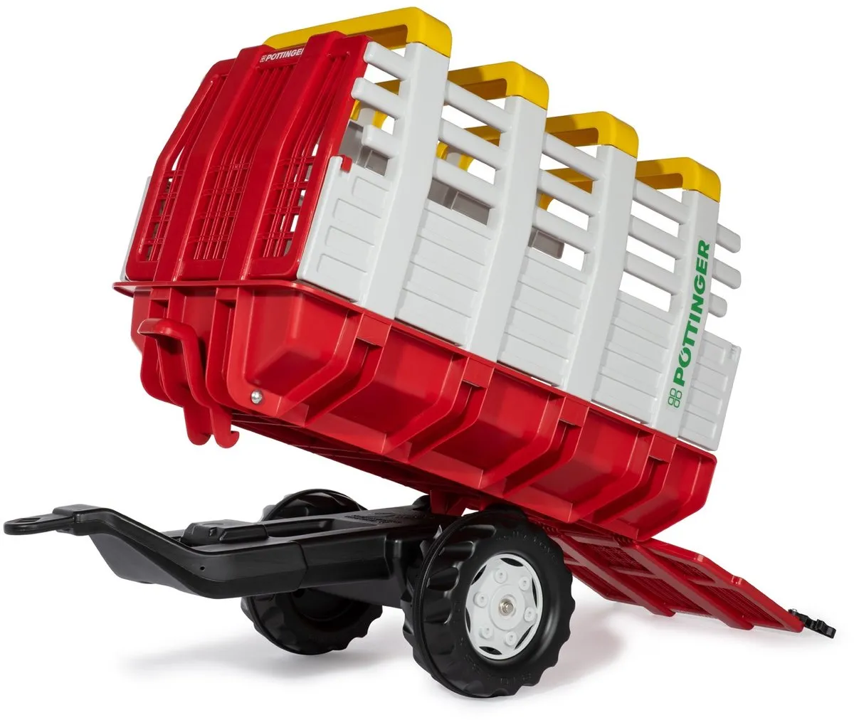 Rolly Toys Aanhanger Pöttinger 83x67x40cm - Rood/Wit