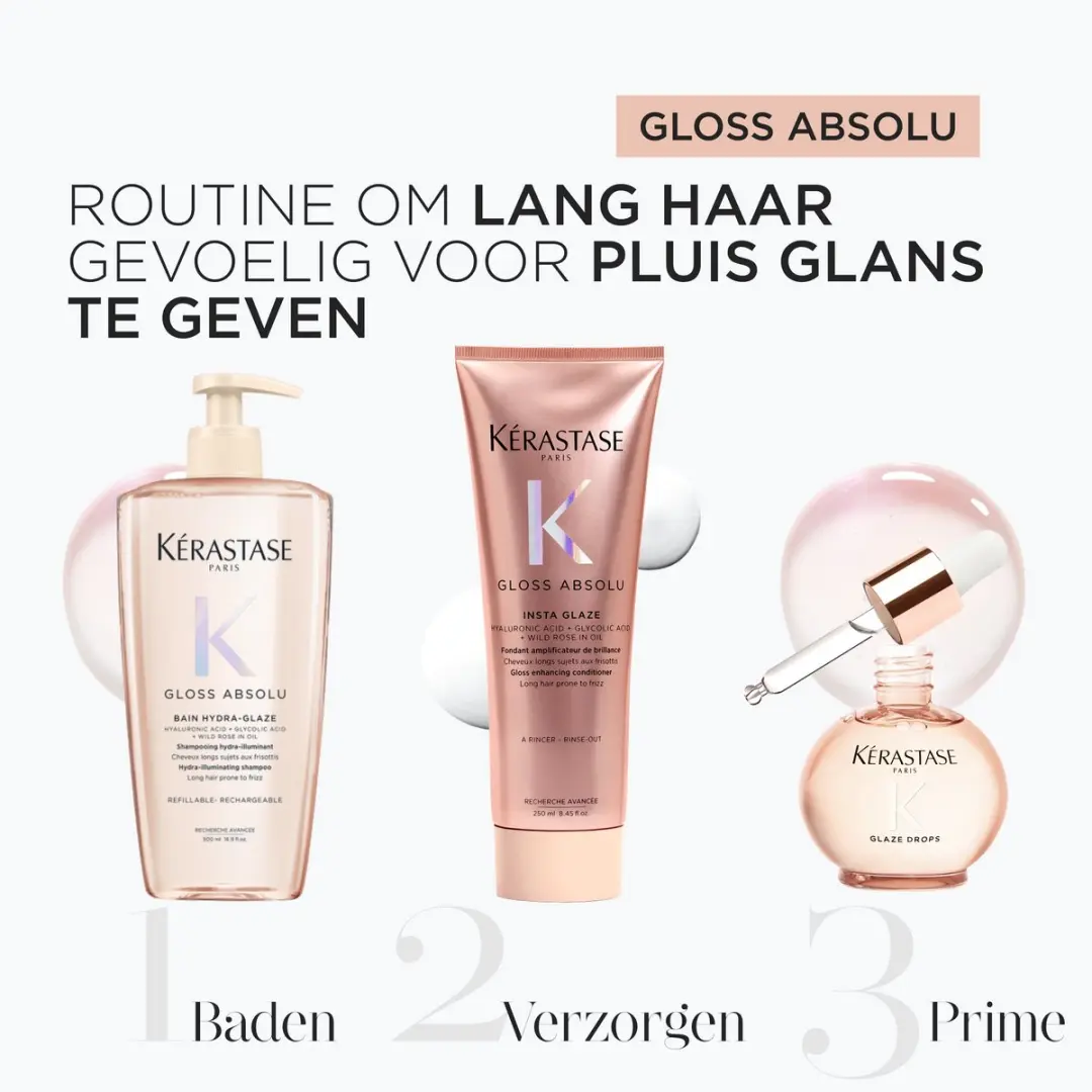 Kérastase Gloss Absolu Anti-Frizz Trio - 810ml