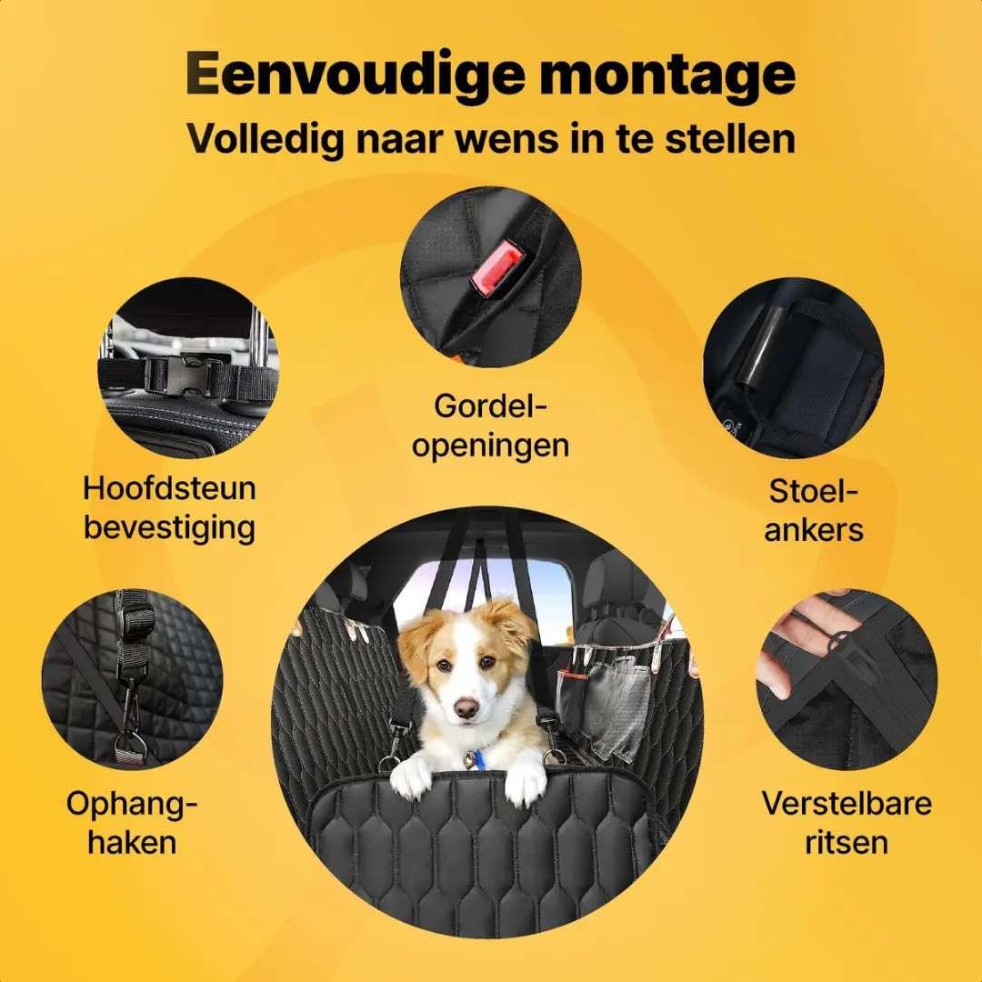 Jake and Jacky Hondendeken Auto Luxe 137x148cm - 4-Seizoenen