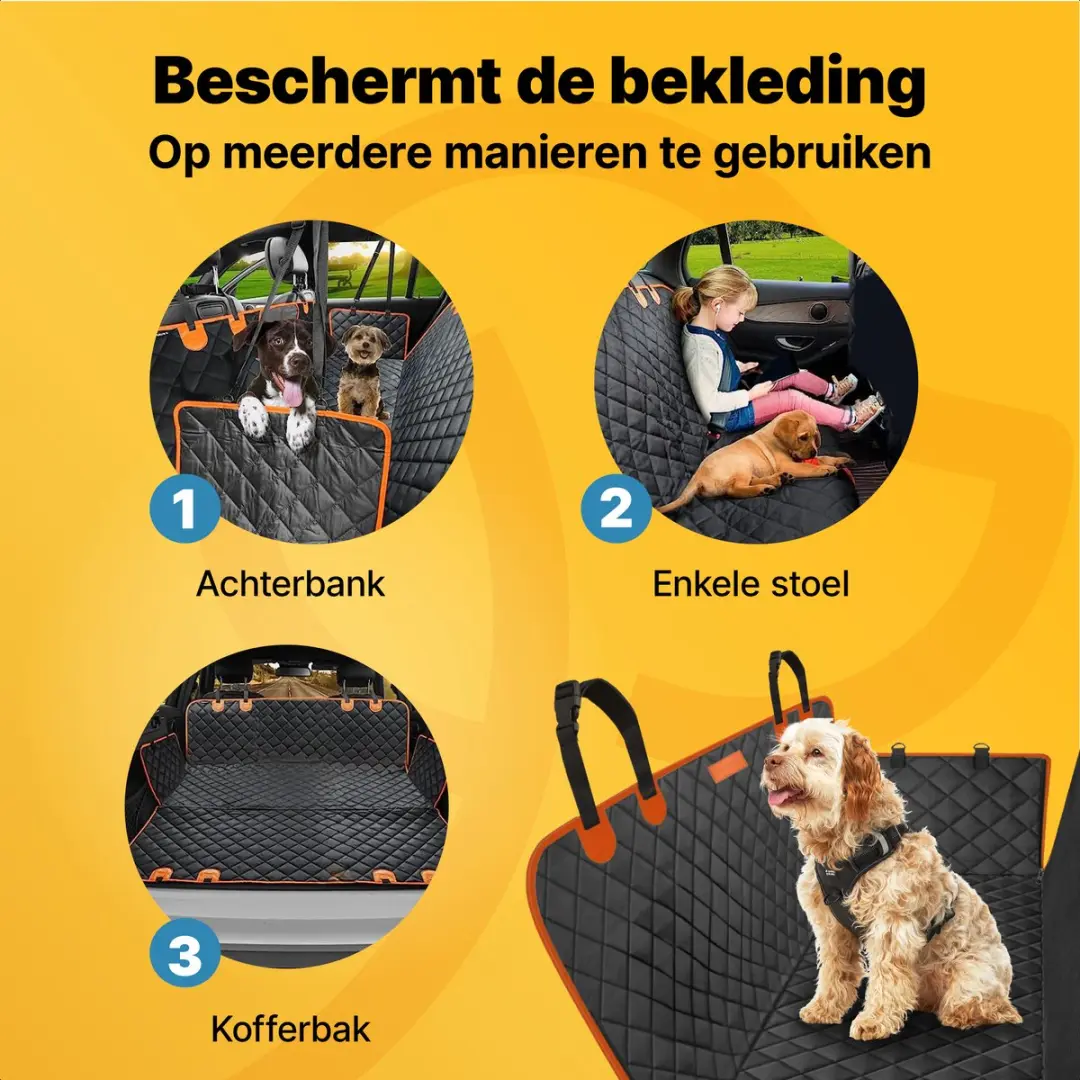 Jake and Jacky Hondendeken Auto 145cm - Comfort Plus Model
