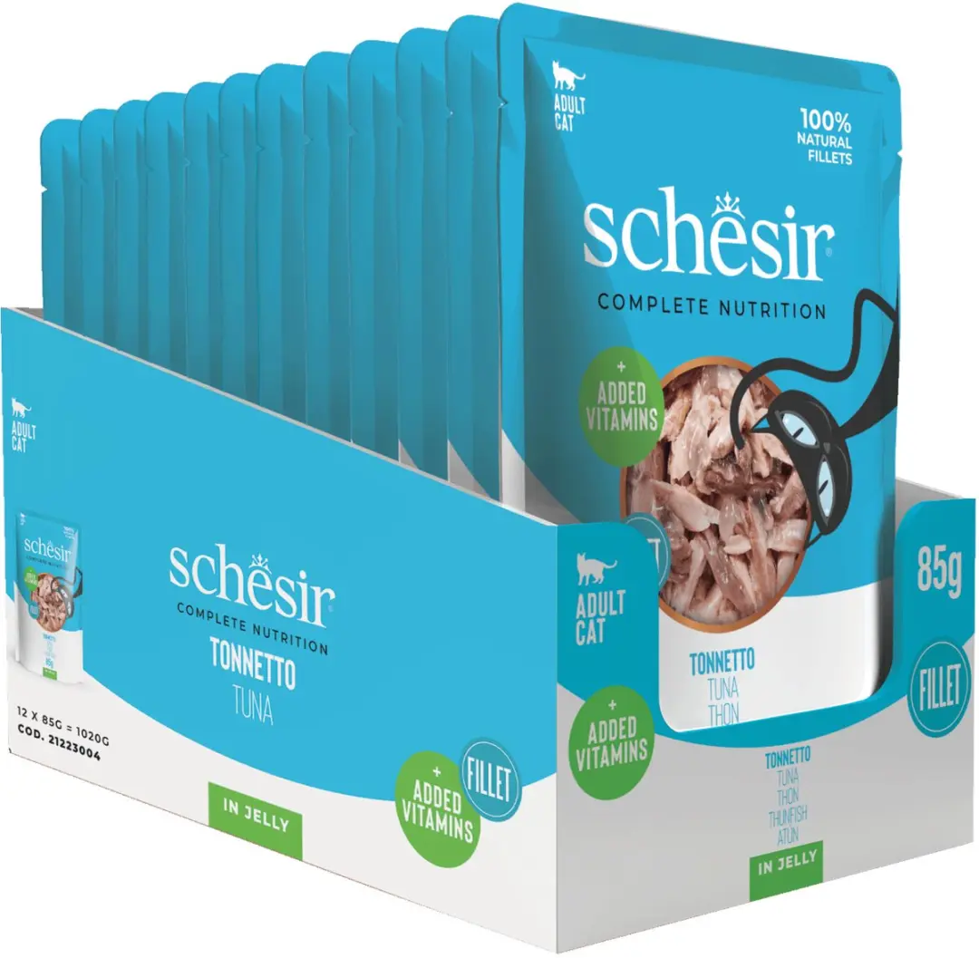 Schesir Kattenvoer Tonijn in Gelei 85g