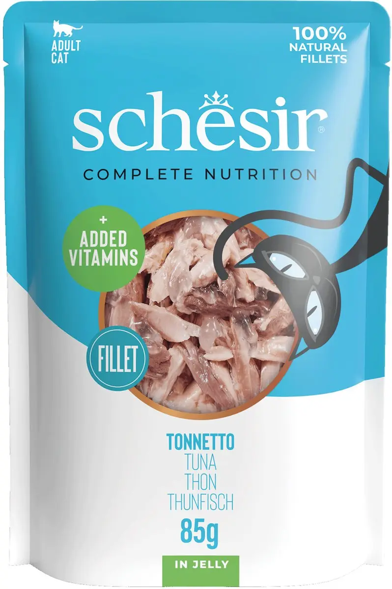 Schesir Kattenvoer Tonijn in Gelei 85g