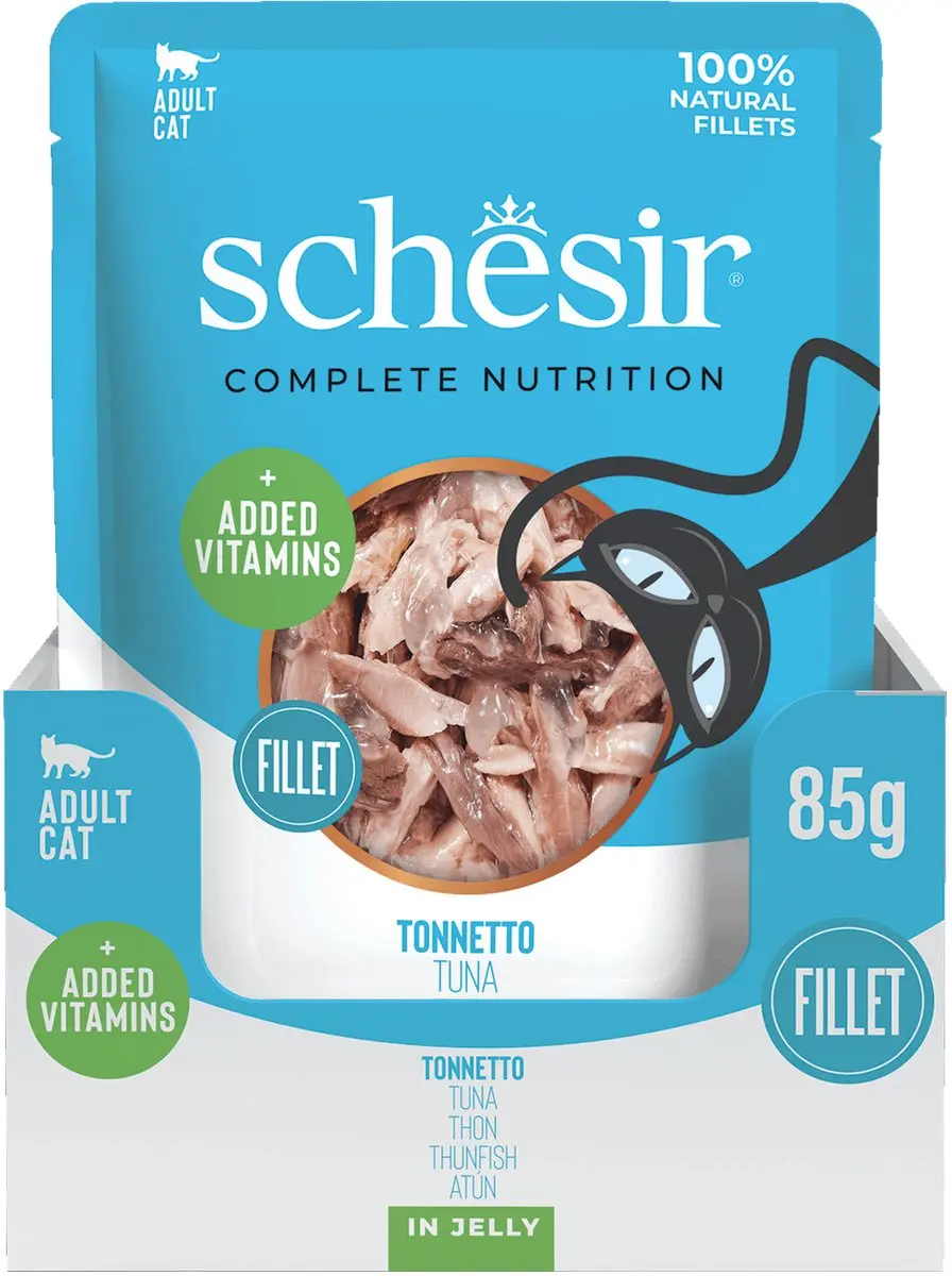 Schesir Kattenvoer Tonijn in Gelei 85g