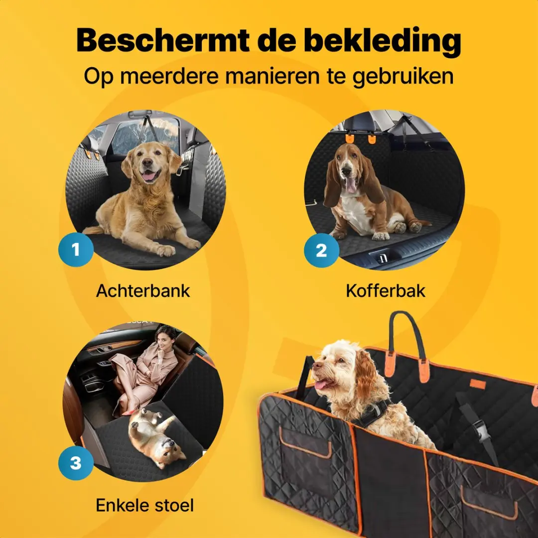 Jake and Jacky Hondendeken XXL Autodeken - 145cm - 4-Seizoenen