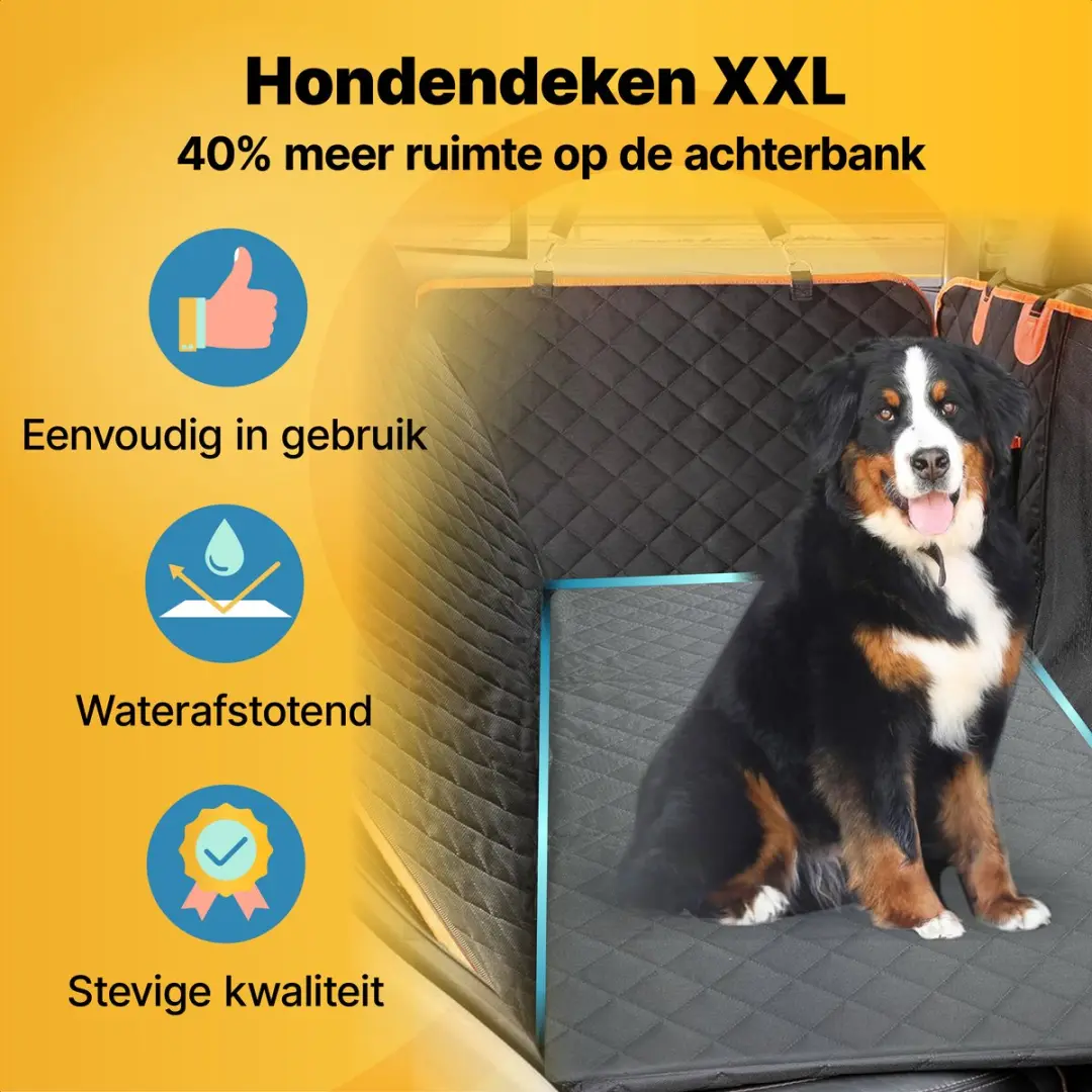 Jake and Jacky Hondendeken XXL Autodeken - 145cm - 4-Seizoenen