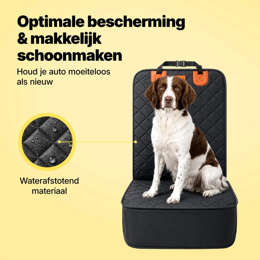 Jake and Jacky Hondendeken Auto Voorstoel 50x100cm - Zwart