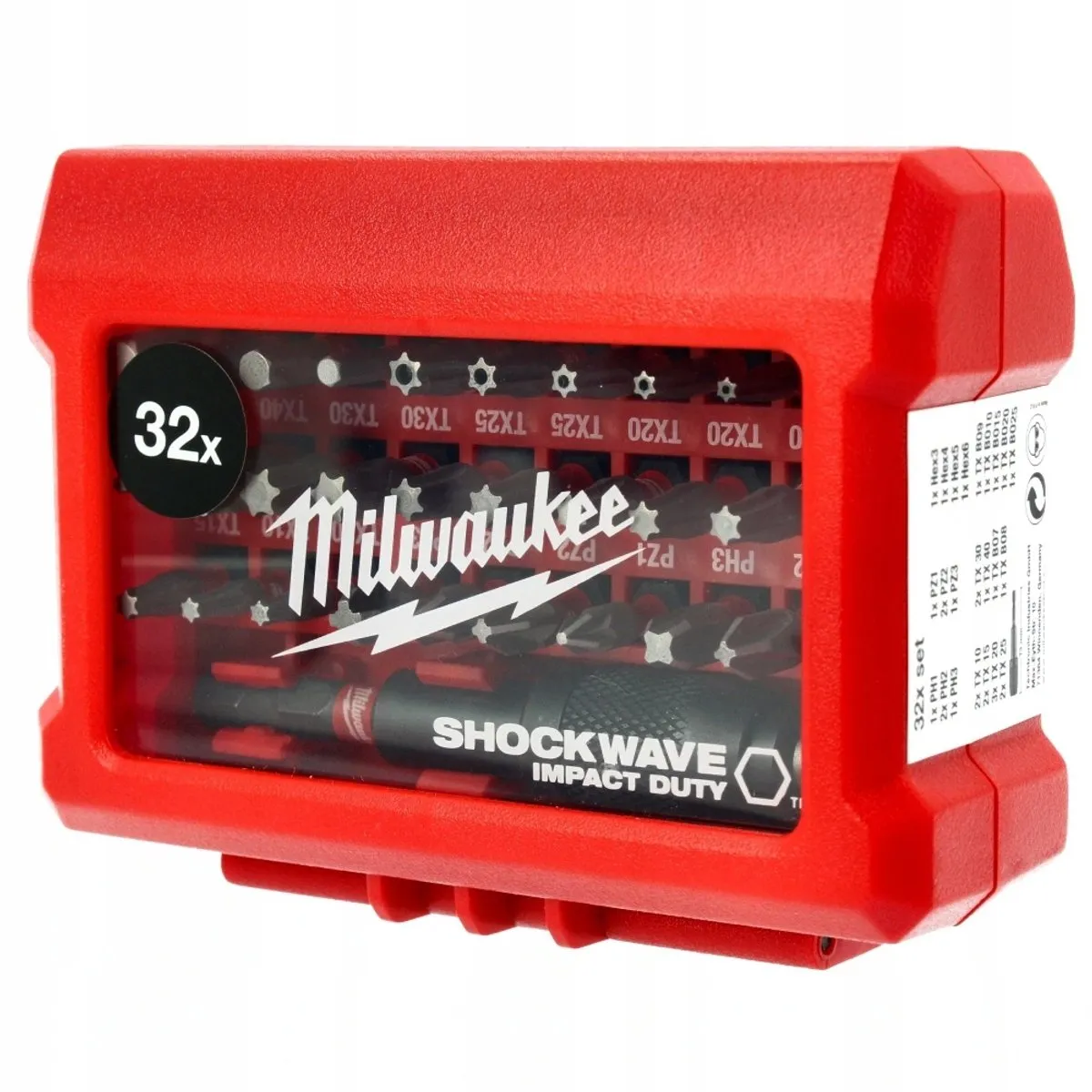 Milwaukee SHOCKWAVE Impact Duty Bitset 32-delig