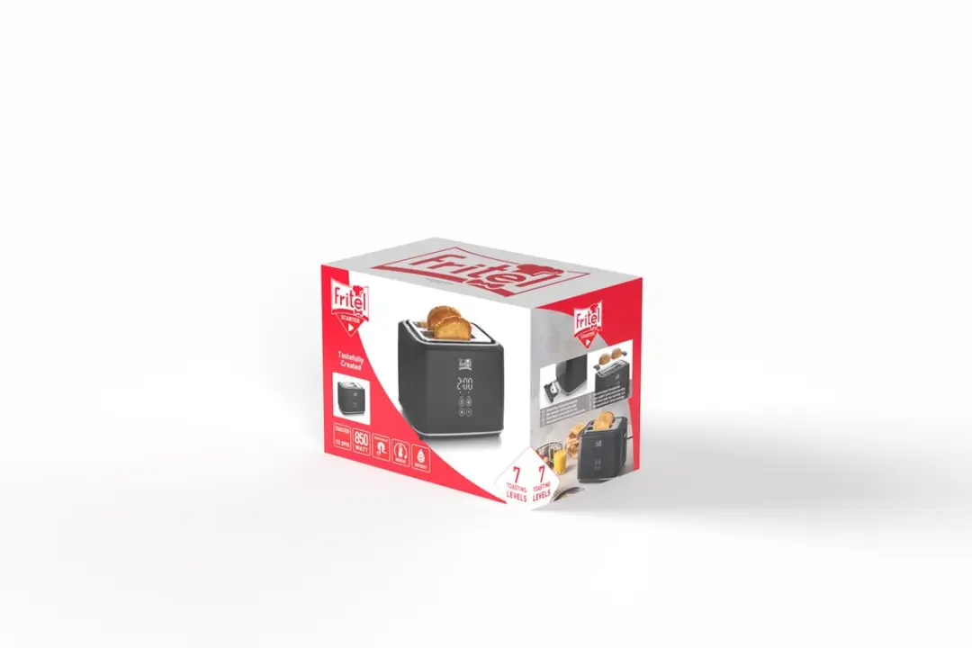 Fritel TO 2995 Broodrooster 2 Sleuven 850W - Mat Zwart