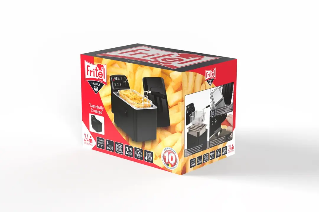 Fritel Turbo SF 4151 Friteuse 2400W 3L - Zwart