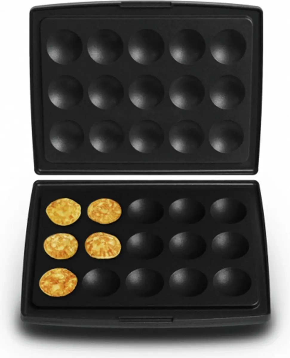 Fritel Poffertjes Bakplaten Set 142362 - Zwart