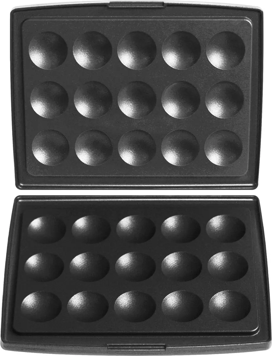 Fritel Poffertjes Bakplaten Set 142362 - Zwart