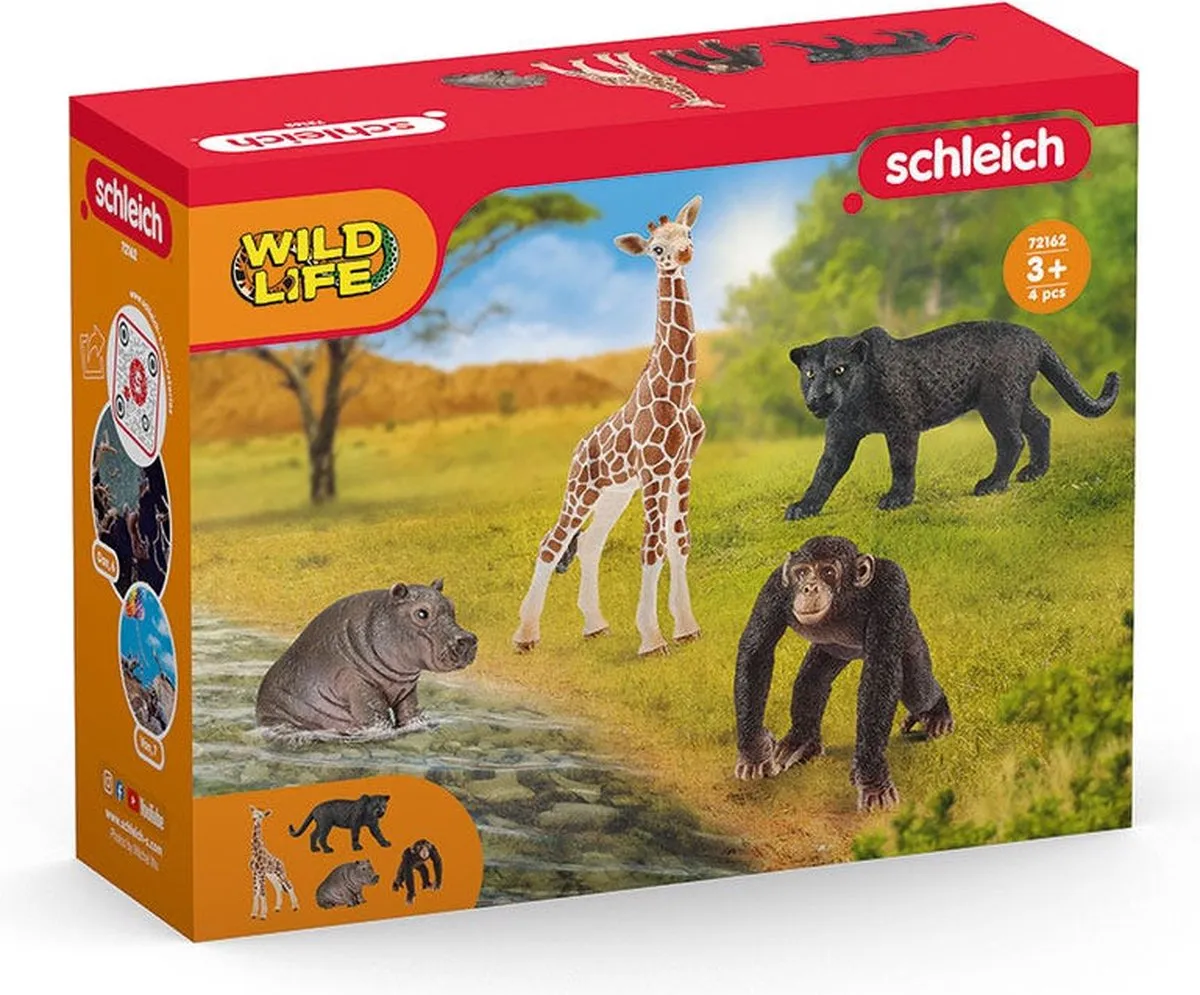 Schleich Wild Life Blauw 4 Stuks - MPN 72162