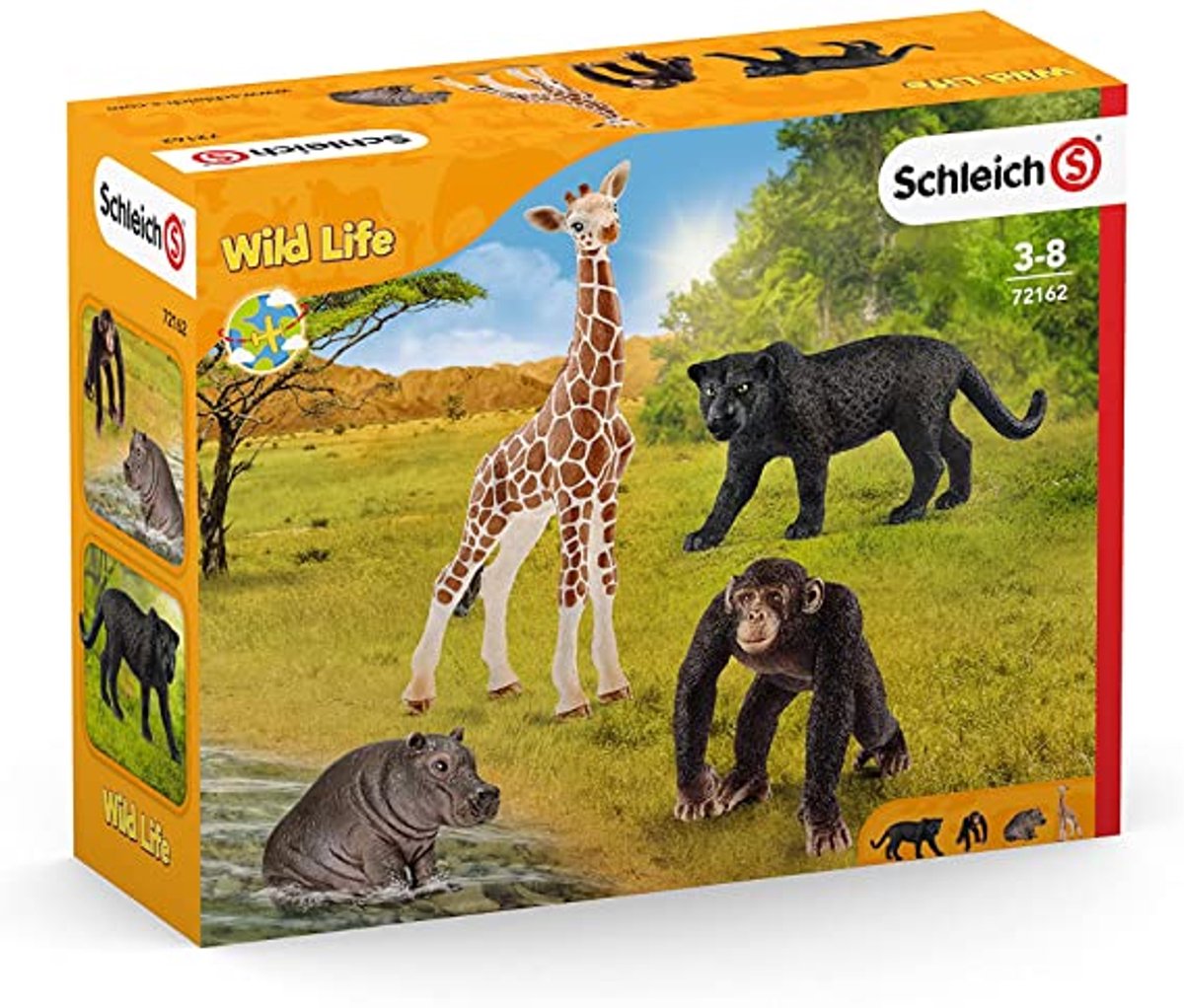 Schleich Wild Life Dieren 4 Stuks